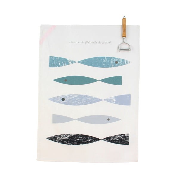 Komplet 2 bombažnih kuhinjskih krp Happy Friday Basic Kingfisher, 70 x 50 cm-image-1