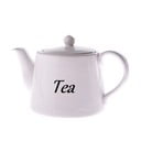 Bel keramičen čajnik Dakls, 1000 ml