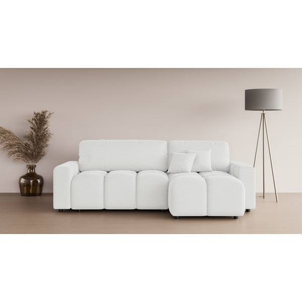 Bela raztegljiva kotna sedežna garnitura (s kotom po izbiri) Luki – Ropez-image-1