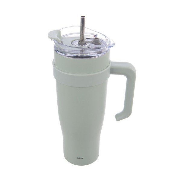 Žajbljevo zelen termo lonček s slamico 1,2 l Termo – Orion