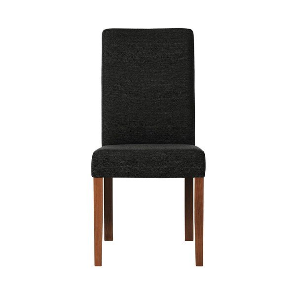 Črn stol s temno rjavimi bukovimi nogami Ted Lapidus Maison Tonka-image-1