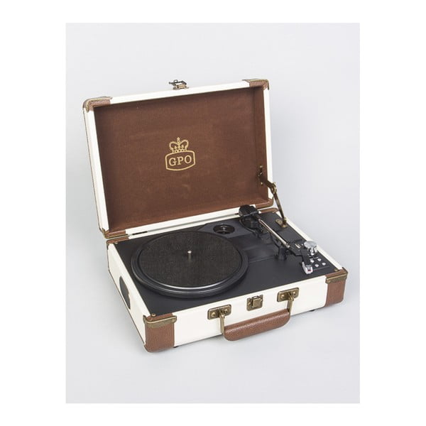 Gramofon bež-rjave barve GPO Ambassador-image-1