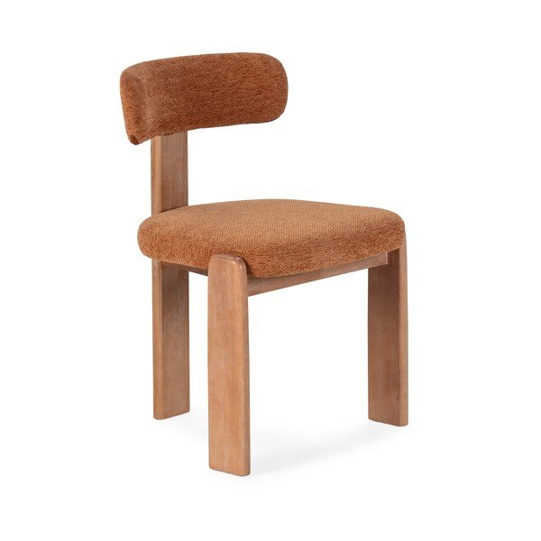 Opečnato oranžni oblazinjeni jedilni stoli v kompletu 2 ks Nadia – MOME-image-3