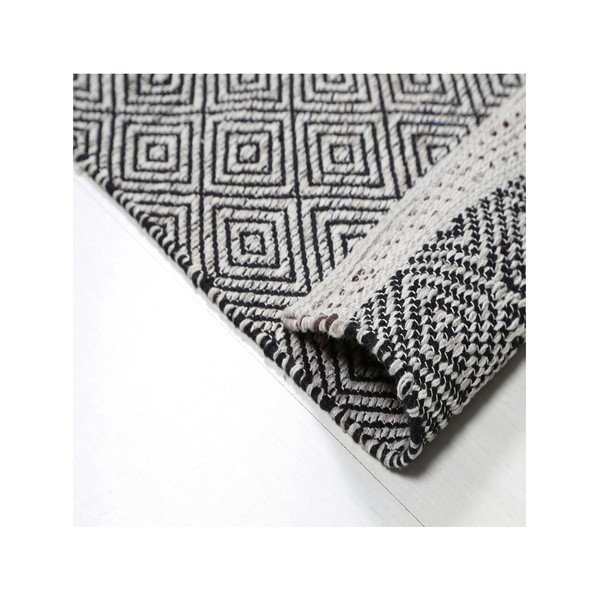 Ročno tkani bombažni prtljažnik Webtappeti Rhombus, 55 x 170 cm-image-2