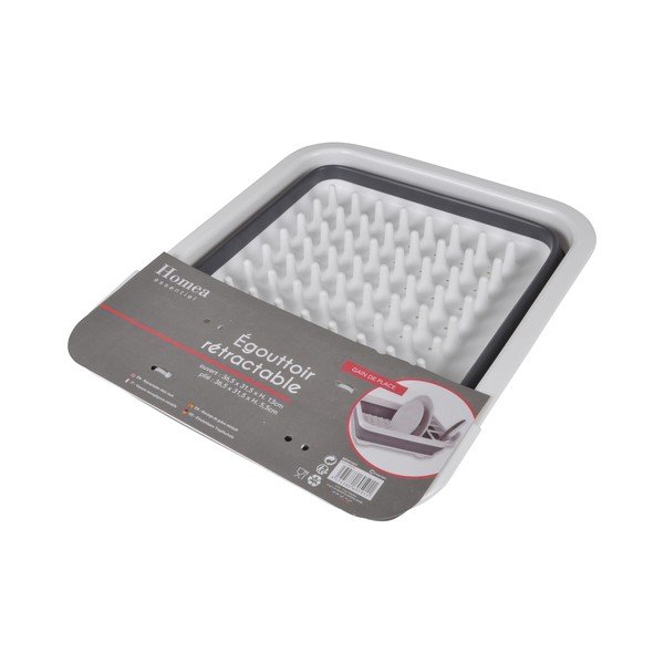 Antracitno siv plastičen odcejalnik posode – Homéa-image-1