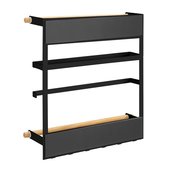 Črn stenski kuhinjski organizator Wenko Magna-image-1