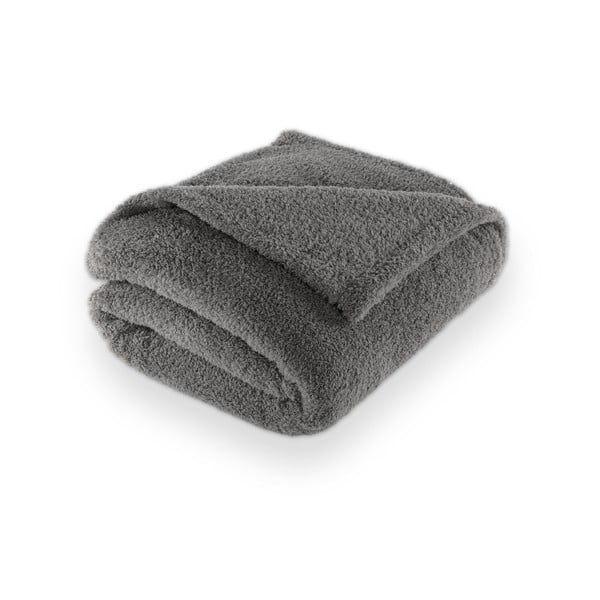 Siva odeja iz mikropliša 150x200 cm Cocoon – Tiseco Home Studio