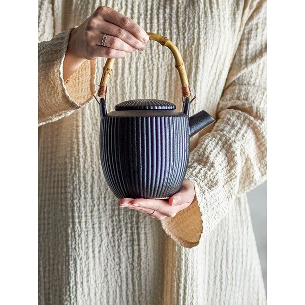 Črn čajnik iz kamenine 850 ml Neri – Bloomingville-image-3