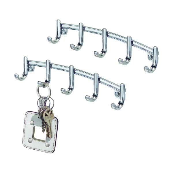 Kovinski obešalnik za ključe iDesign York Lyra, 21,5 x 4,6 cm-image-2