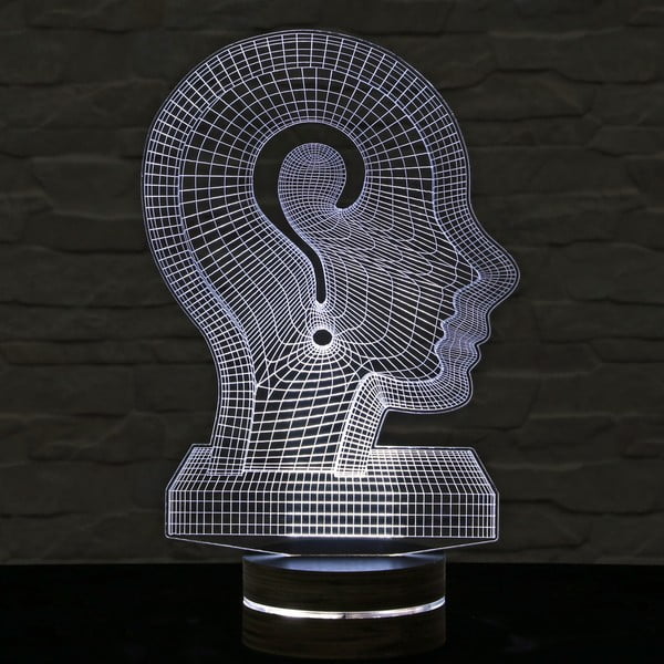 3D namizna svetilka Head