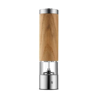 Električni mlinček za poper in sol iz hrastovega lesa WMF, višina 21,5 cm