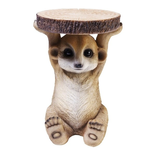 Kare Design Kavna mizica v obliki živali Mongoose, Ø 35 cm