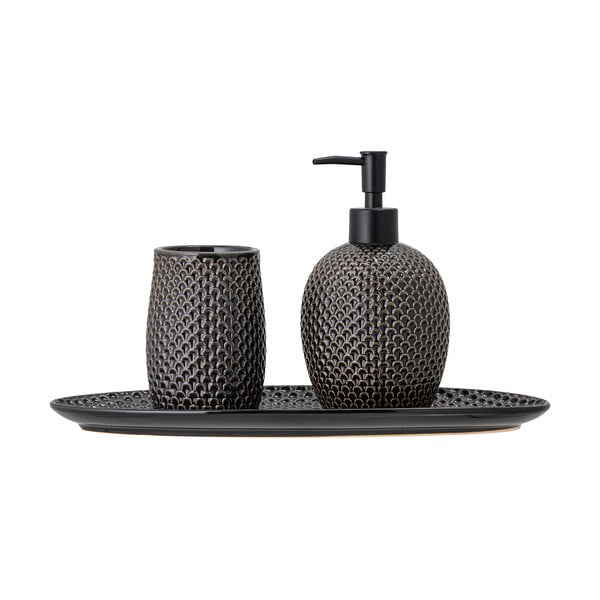 Siv lončen komplet pripomočkov za kopalnico Hrin – Bloomingville-image-3