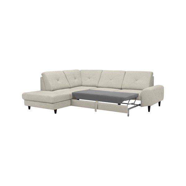 Bež kotna raztegljiva sedežna garnitura Windsor & Co Sofas, levi kot Beta-image-3