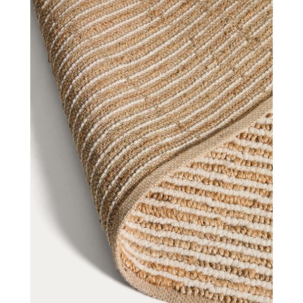 Ročno tkana preproga iz jute v naravni barvi 200x300 cm Derule – Kave Home-image-1