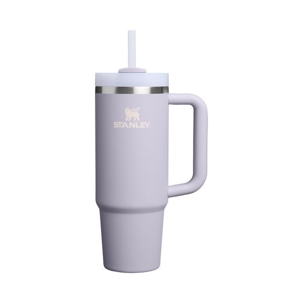 Svetlo vijolična termovka s slamico iz nerjavečega jekla 890 ml Quencher H2.O FlowState™ Tumbler Purple Dust – Stanley