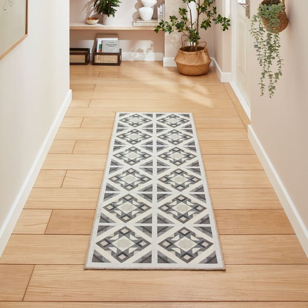Siv pralen tekač 61x170 cm Victoria Beige – Think Rugs-image-1