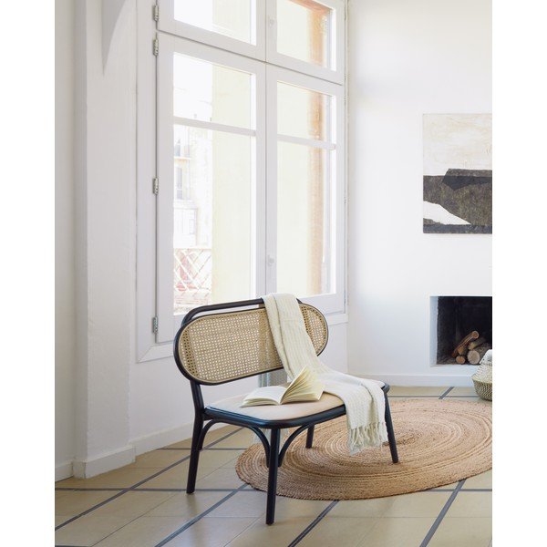 Črn fotelj Kave Home Doriane-image-1