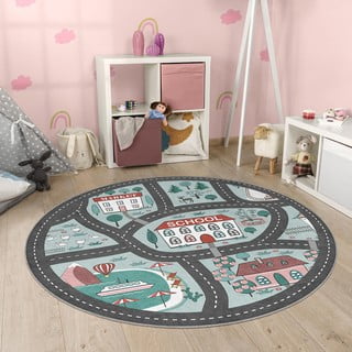 Pralna otroška igralna preproga ø120 cm Happy Neighbourhood – Mila Home