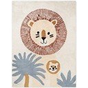 Kremno bela pralna/ročno tkana bombažna otroška preproga 140x200 cm Snuggle Leander – Hanse Home