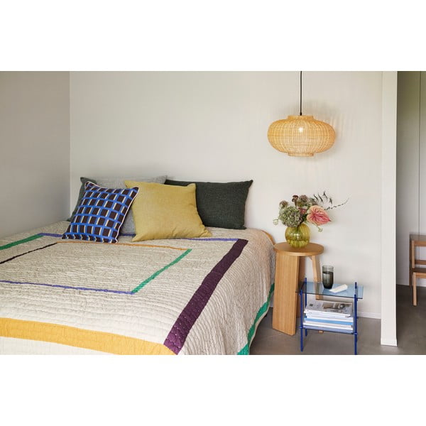 Stranska mizica s stekleno mizno ploščo Niche – Hübsch-image-2