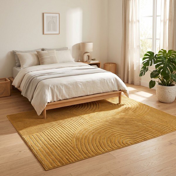 Oker rumena preproga 200x290 cm Whirl – ESTE-image-2