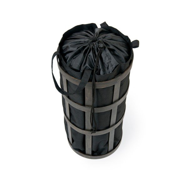 Črn koš za perilo s črno vrečko Wireworks Cage-image-1