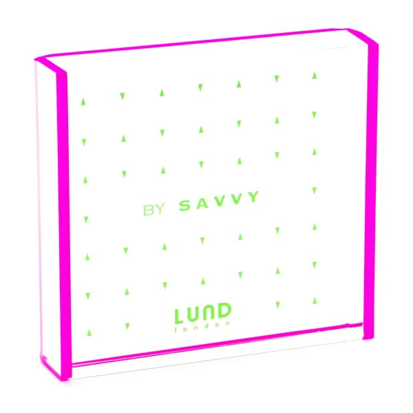 Okvir za fotografije z rožnatimi robovi Lund London Flash Tidy, 8,3 x 7,7 cm