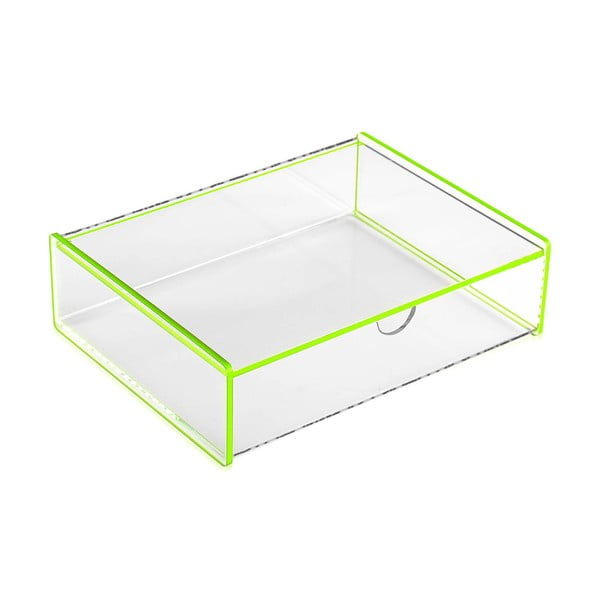 Versa Ariel zelena škatla za shranjevanje, 17,1 x 13 x 4,8 cm