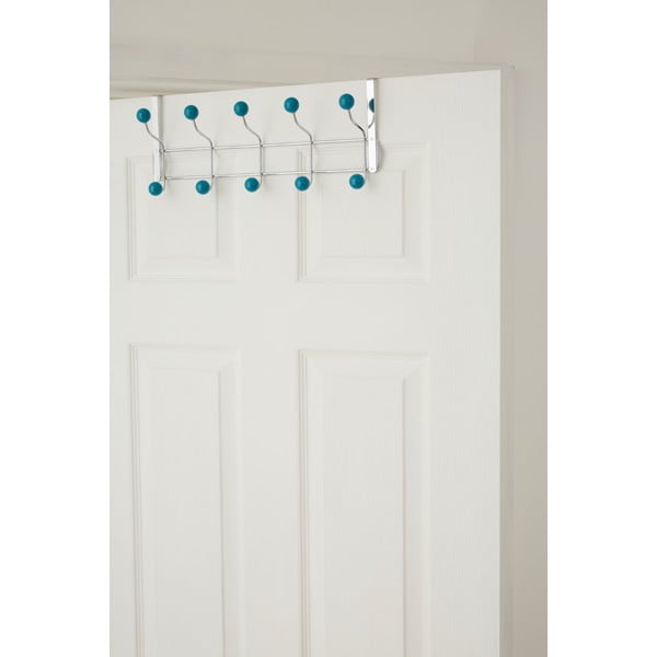 Mentolno zelen/srebrn kovinski obešalnik za vrata 41 cm – Premier Housewares-image-4