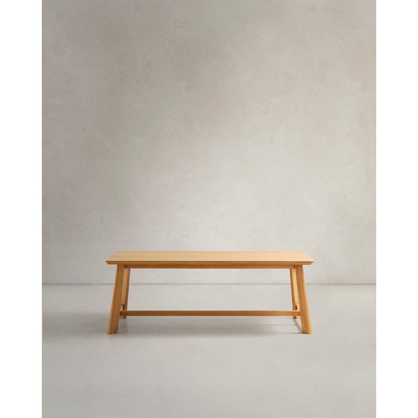 Jedilna miza z mizno ploščo v hrastovem dekorju 100x220 cm Idun – Kave Home-image-2