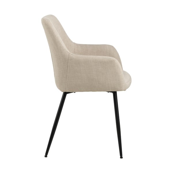 Bež oblazinjeni jedilni stoli v kompletu z nasloni za roke 2 ks Lizzy – Actona-image-3