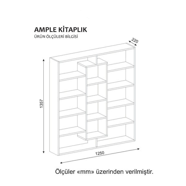 Bel knjižni regal Gardo Ample-image-1
