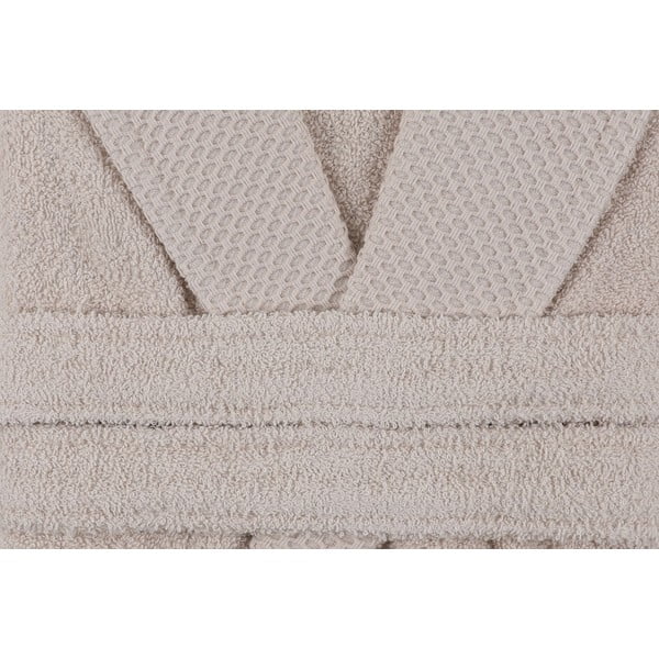 Bež bombažen kopalni plašč velikosti M Cappa – Foutastic-image-3