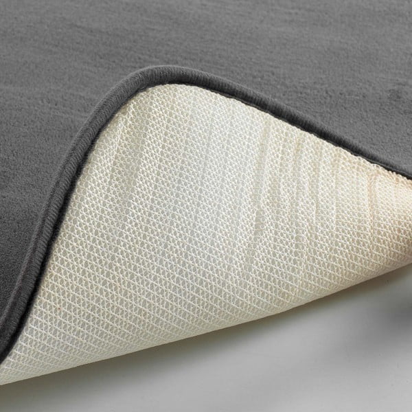 Antracitno siva kopalniška preproga za WC 45x45 cm Vitamine – douceur d'intérieur-image-4