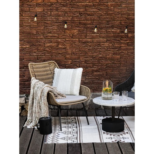 Bež-rjava obojestranska zunanja preproga iz reciklirane plastike Green Decore Afra, 90 x 150 cm-image-3