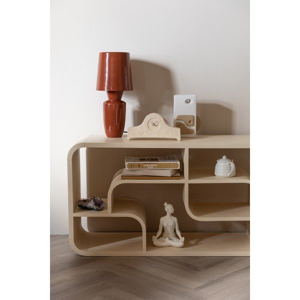 Kovinska namizna svetilka v barvi terakote s kovinskim senčilom (višina 42 cm) Classy – Zuiver-image-1