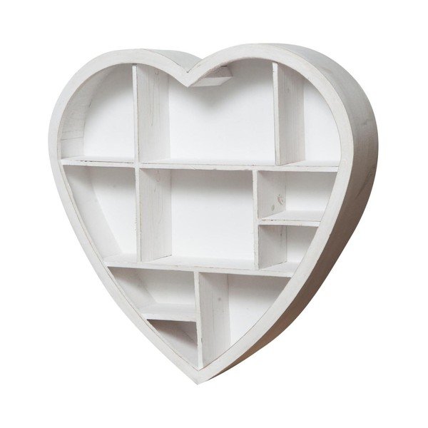 Crido Consulting Heart Lesena stenska knjižna omara, 61 x 60 cm-image-1
