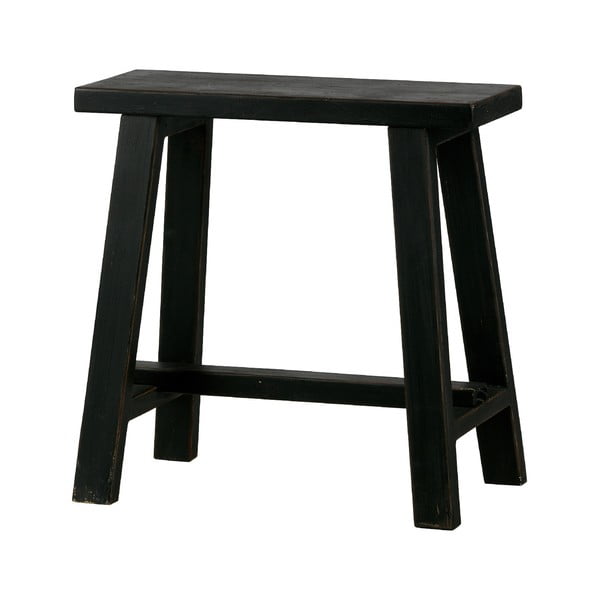Črni leseni stolček WOOOD Mara
