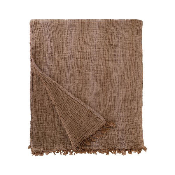 Bež bombažno posteljno pregrinjalo Buldan's Kanyon, 220 x 240 cm-image-2