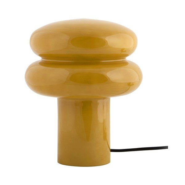 Oker rumena steklena namizna svetilka (višina 24 cm) Incesante – Leitmotiv