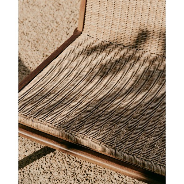 Vrtni fotelj iz masivnega lesa v naravni barvi Itani – Kave Home-image-3