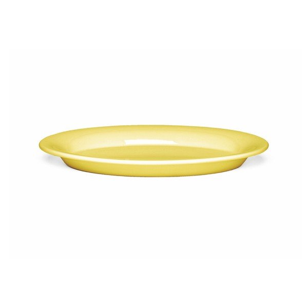 Rumen ovalen keramičen krožnik Kähler Design Ursula, 28 x 18,5 cm