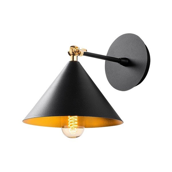 Črna stenska svetilka Berceste – Opviq lights-image-2