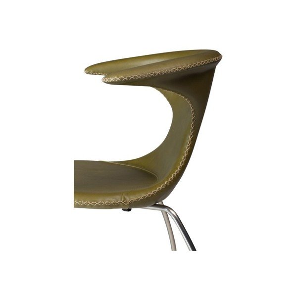 Zelen usnjen stol DAN-FORM Denmark Flair-image-4