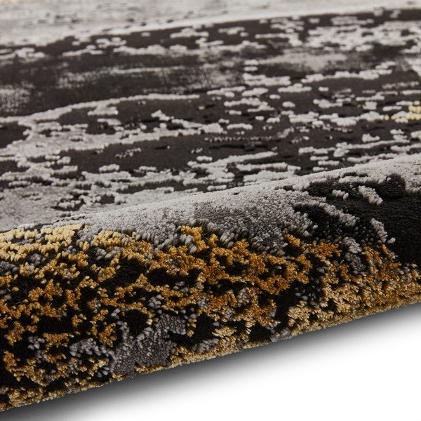 Črna/zlata preproga 200x290 cm Craft – Think Rugs-image-4