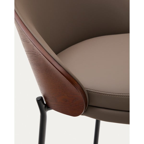 Rjav barski stol (višina sedeža 77 cm) Eamy – Kave Home-image-2