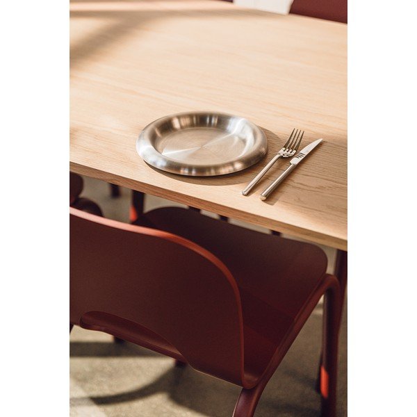 Jedilna miza z mizno ploščo v hrastovem dekorju 80x140 cm Meko – noo.ma-image-4