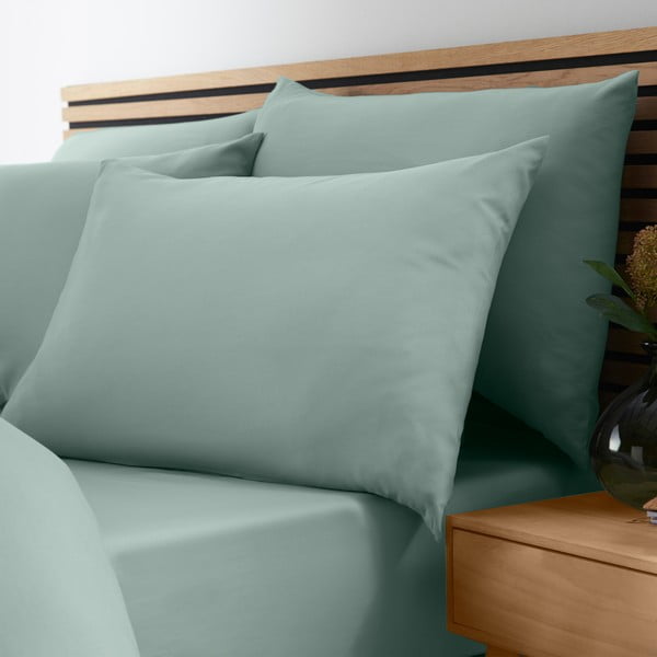 Zelena napenjalna rjuha 90x190 cm So Soft Non-Iron – Catherine Lansfield-image-1