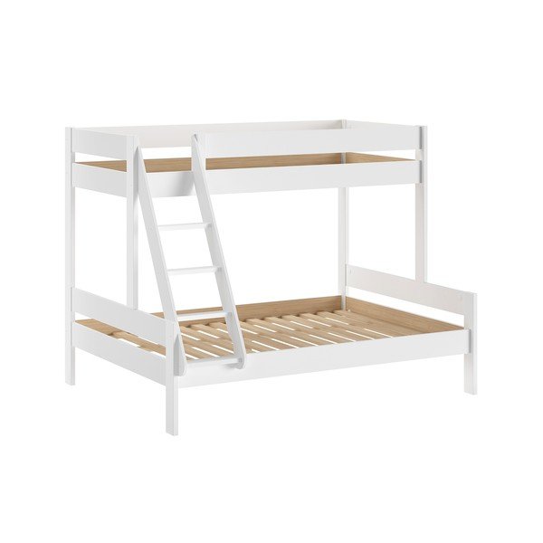 Bela pograd otroška postelja z letvenim dnom 140x200/90x200 cm Primo – Vipack